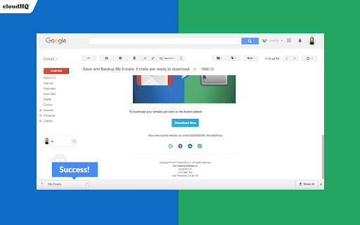 Save and Backup My Emails by cloudHQ