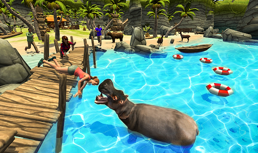 Hungry Hippo City Attack Revenge 3D