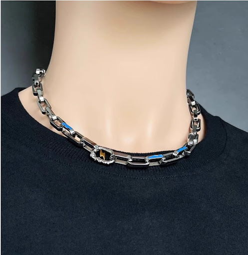 Title 1, Mens Versatile Non-fading Sterling Silver Ligh...
