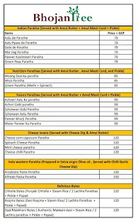 Bhojan Tree menu 1