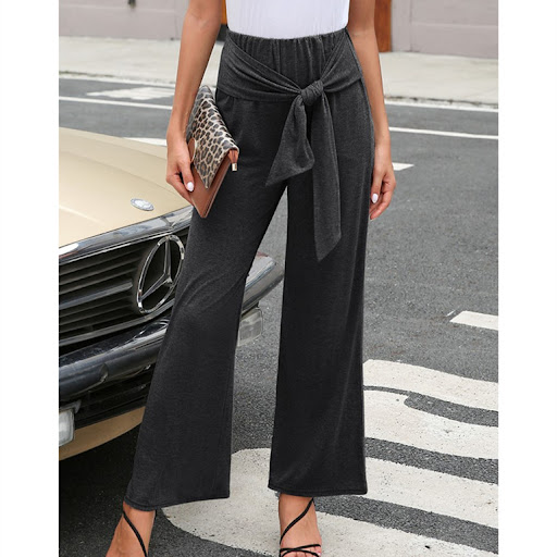 Title 5, Fashion Casual Knotted Midwaisted Womens Trousers