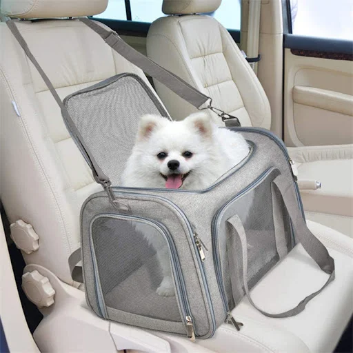 Pet Cat Bag Portable Folding Porous Breathable Cat Cage Wear-resistant Durable Oxford Cloth Diagonal Travel Outgoing Han