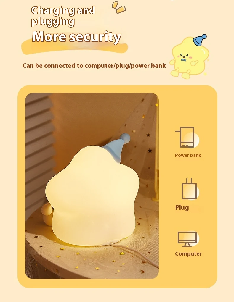 Title 8, Cute Timing XINGX Pat Night Light for Kids Time...