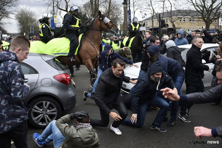 De violents affrontements ont eu lieu entre les supporters d'Arsenal et Tottenham avant le match