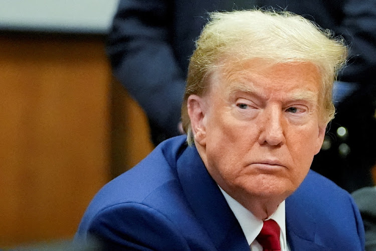 Former US president Donald Trump in a court in New York, the US, March 25 2024. Picture: Mary Altaffer/REUTERS