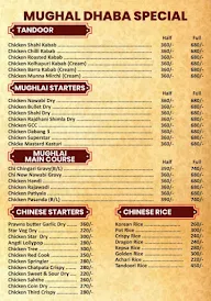 Mughal Dhaba menu 2