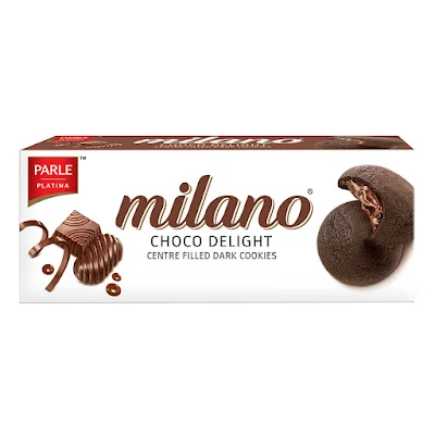 Parle Milano Centre Filled Dark Cookies - Choco Delight - 75 g