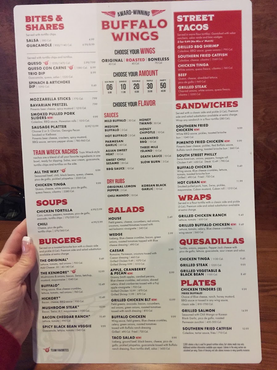 Taco Mac gluten-free menu