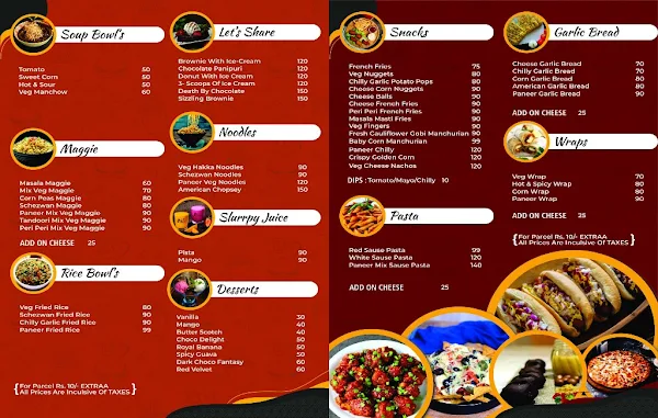 Beyond Temptation menu 