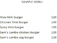 Sam's Burger Express menu 1