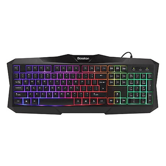 Bàn Phím Gaming Giả Cơ Có Dây Bosston X19 Led