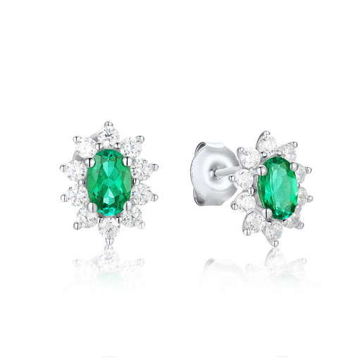 Title 6, Womens Minority Design S925 Silver Stud Earrin...