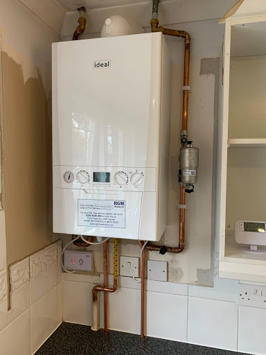Old, inefficient free standing boiler replaced with A-rated Ideal. Significant savings on energy bills and heat and hot water on demand. 