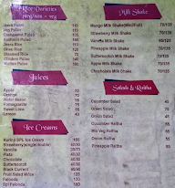 Kurinji Restaurant menu 3