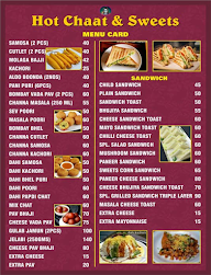 Hot Chaat & Sweets menu 1