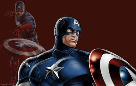 Captain America Tribute New Tab Preview image 0