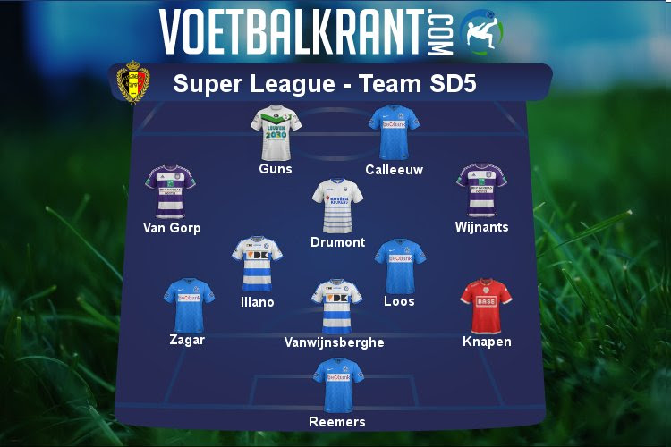 Ons team van speeldag 5 in de Super League ziet er als volgt uit