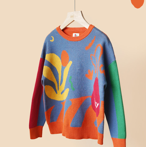 Title 7, Mibi Childrens Sweater Spring Pure Cotton Knit...
