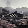 gazelle darksaber / core black / silver metallic / gray four