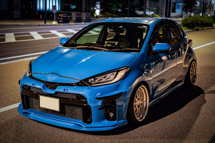 ヤリスのヤリス・ヤリススタンス・WORK MEISTER M1・GR顔・長崎駅に関するカスタム事例の投稿画像11枚目