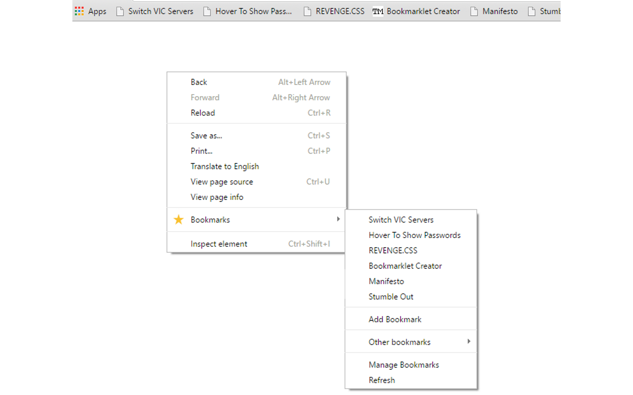 Context Menu Bookmarks Preview image 3