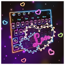 Descargar Neon Love Lights Keyboard Theme Instalar Más reciente APK descargador