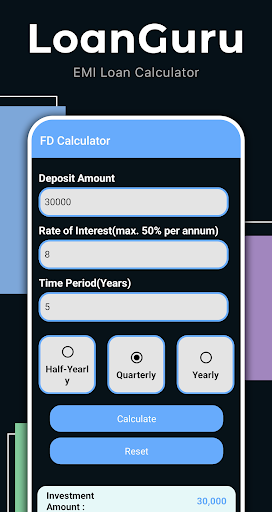 Screenshot LoanGuru - EMI Loan Calculator