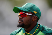 South Africa's Andile Phehlukwayo in action during a Cricket World Cup match against Afghanistan in Cardiff on June 15 2019.   