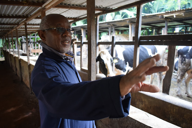 Francis Chabari at his farm in Imenti South, Meru