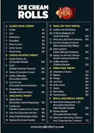 Royal Iceberry menu 1