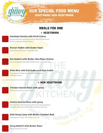 The Gravy Kitchen menu 