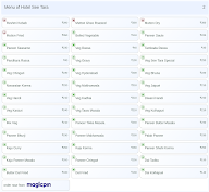 Hotel See Tara menu 2
