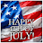 Happy 4th of July icon