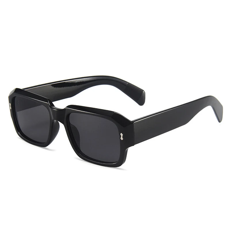 Geleefarbene einfache retro-polygonale Brille