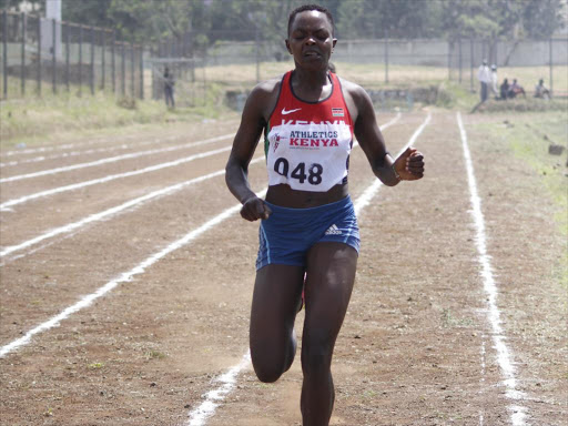 World U18 400m silver medalist Mary Moraa in action during a past race