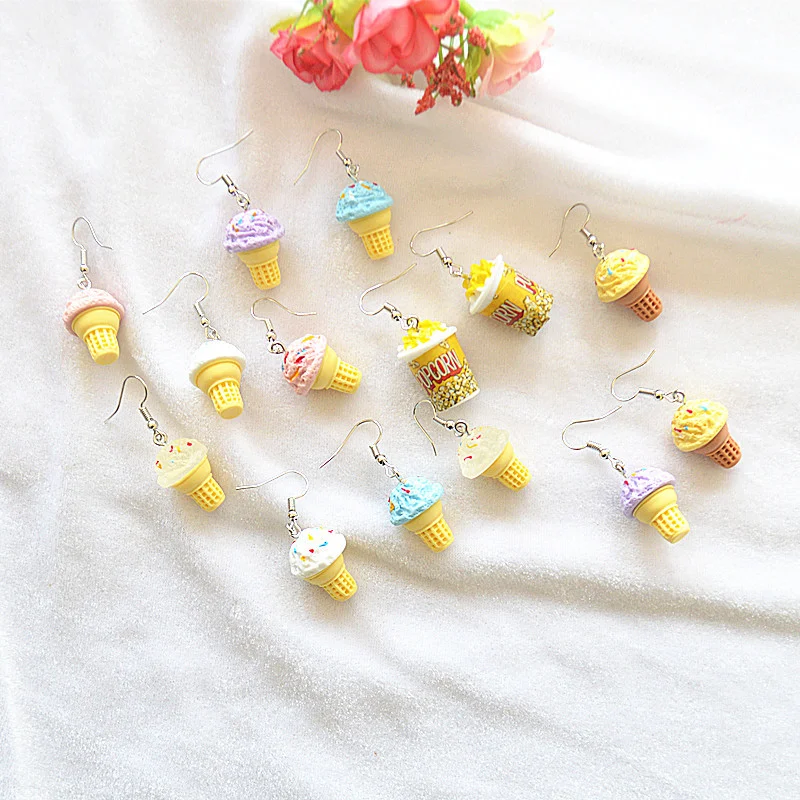 Title 5, Boucles doreilles Mini Simulation Popcorn Glac...