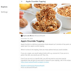 apple crumble recipe