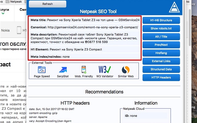 Netpeak Agency SEO Tool