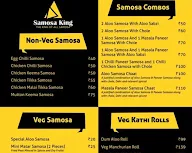 Samosa Kingdom menu 1