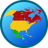 Map of North America icon