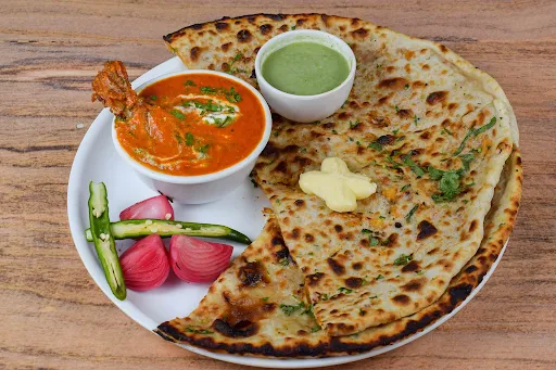 Chicken Keema Naan With Gravy