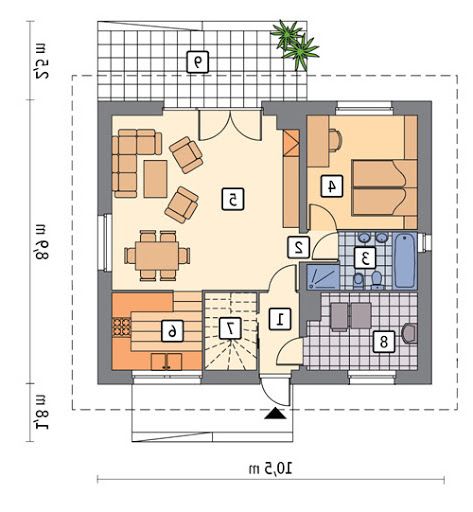 Miarodajny - C333 - Rzut parteru