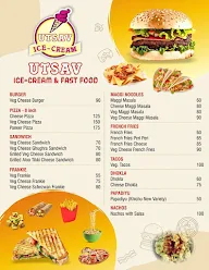 Utsav Ice Cream & Fast Food menu 2
