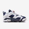 jordan retro 6 g white/varsity red/midnight navy