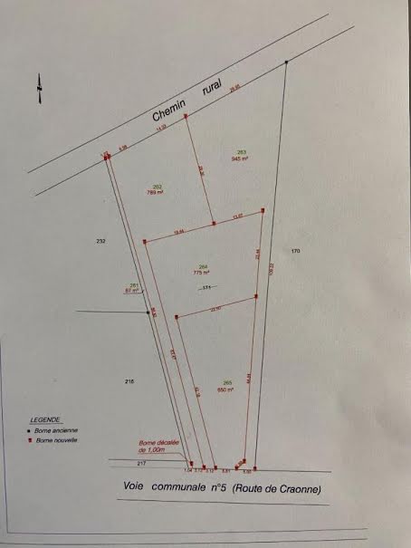 Vente terrain  775 m² à La ville-aux-bois-les-pontavert (02160), 57 000 €