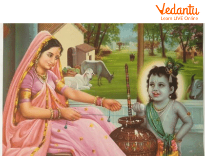 Yashoda Churning Butter