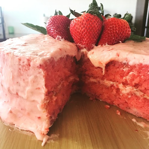 Mama Seward's Strawberry Cake Recipe