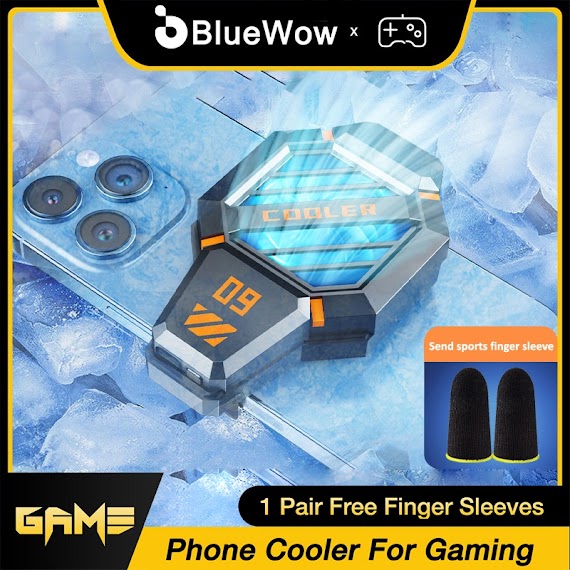 Quạt Tản Nhiệt Bluewow Dy09 Đa Năng Mini Di Động Làm Mát Turbo Cho Điện Thoại Khi Chơi Game