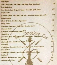 The Snooker City menu 6