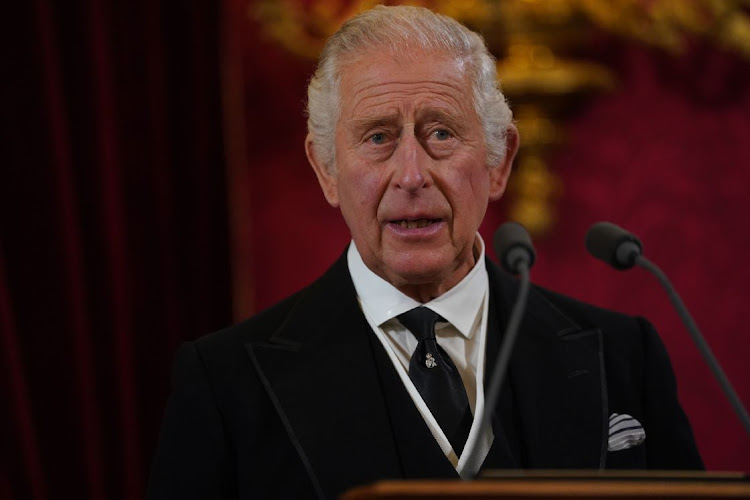 King Charles III speaks during his proclamation as King during the accession council meeting on September 10 2022 in London.